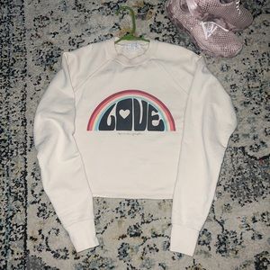 Spiritual gangster, cut off cropped sweatshirt